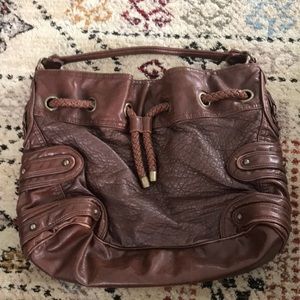 Brown shoulder purse